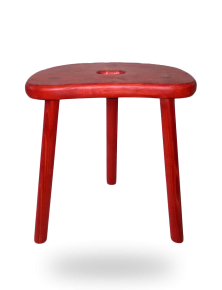 Tabouret de Vacher Traditionnel en bois de sapin massif vernis naturel