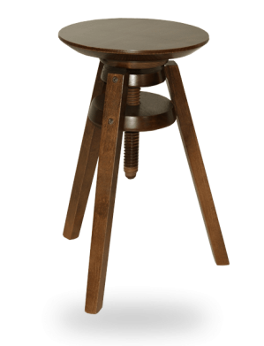 Tabouret  contemporain à vis &#34;Teinte Rustique&#34;