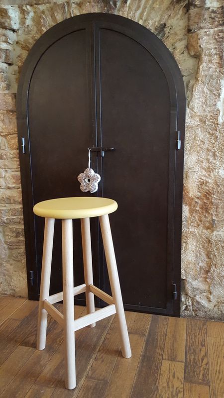 Tabouret Bois De Bar Couleur Hauteur Au Choix En Chêne Massif